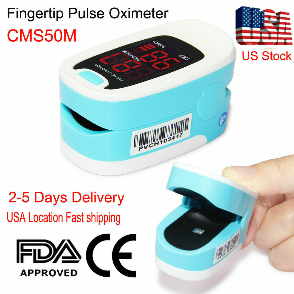 Led Finger Tip Pulse Oximeter Blood Oxygen Meter Spo2 Heart Rate Patient Monitor