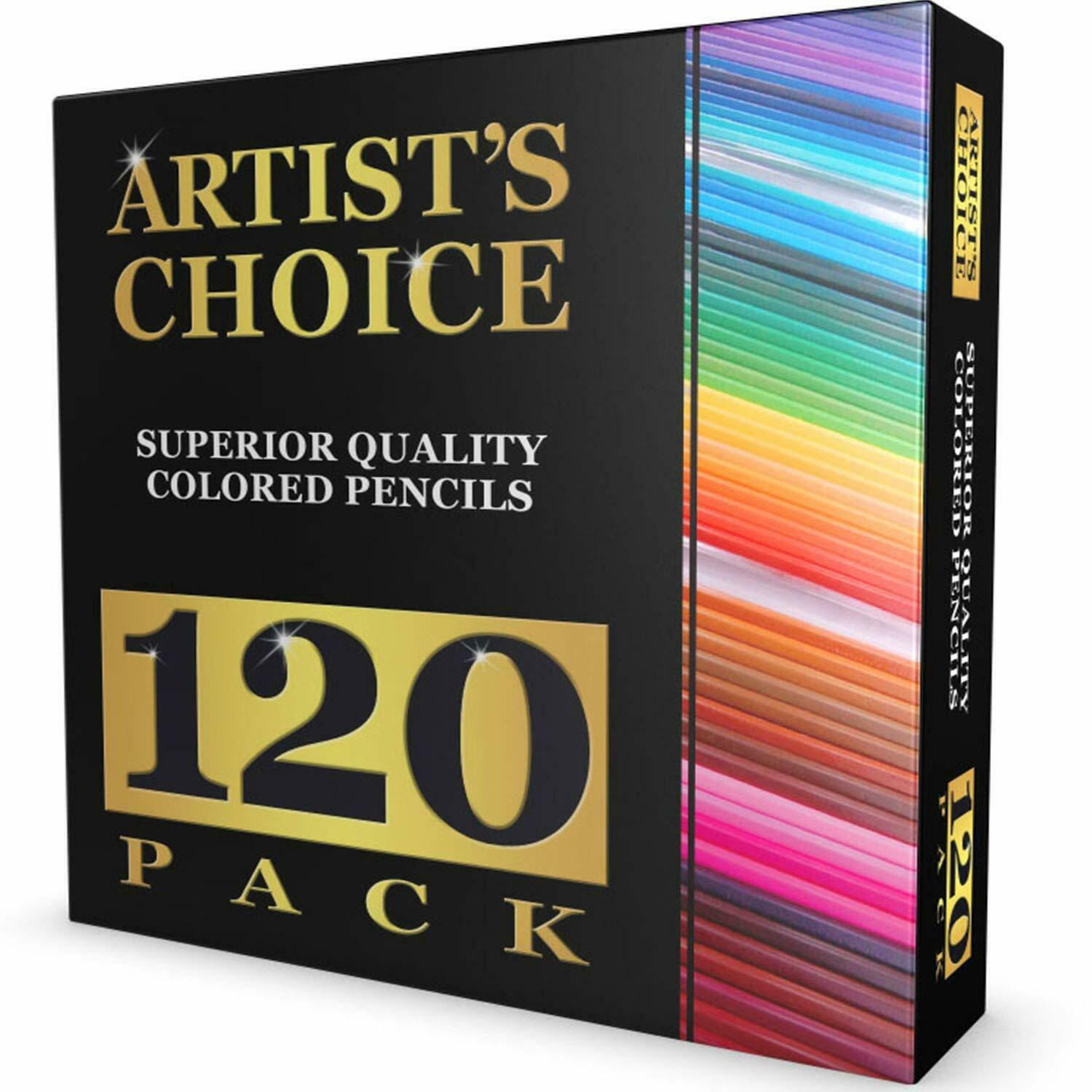 Artist's Choice Premier Colored Pencils - 120 Pack - Premium Quality Best Seller
