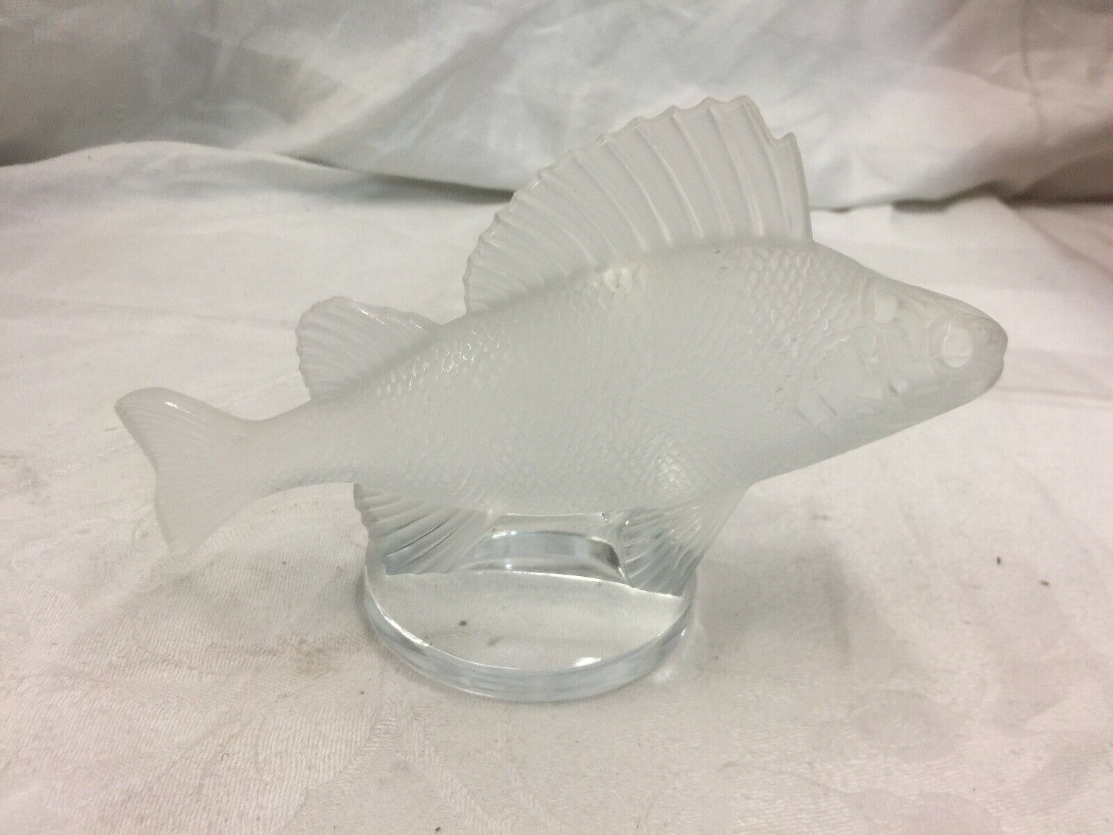 Lalique Crystal Figurine Car Mascot  Or Paperweight  Perch Fish