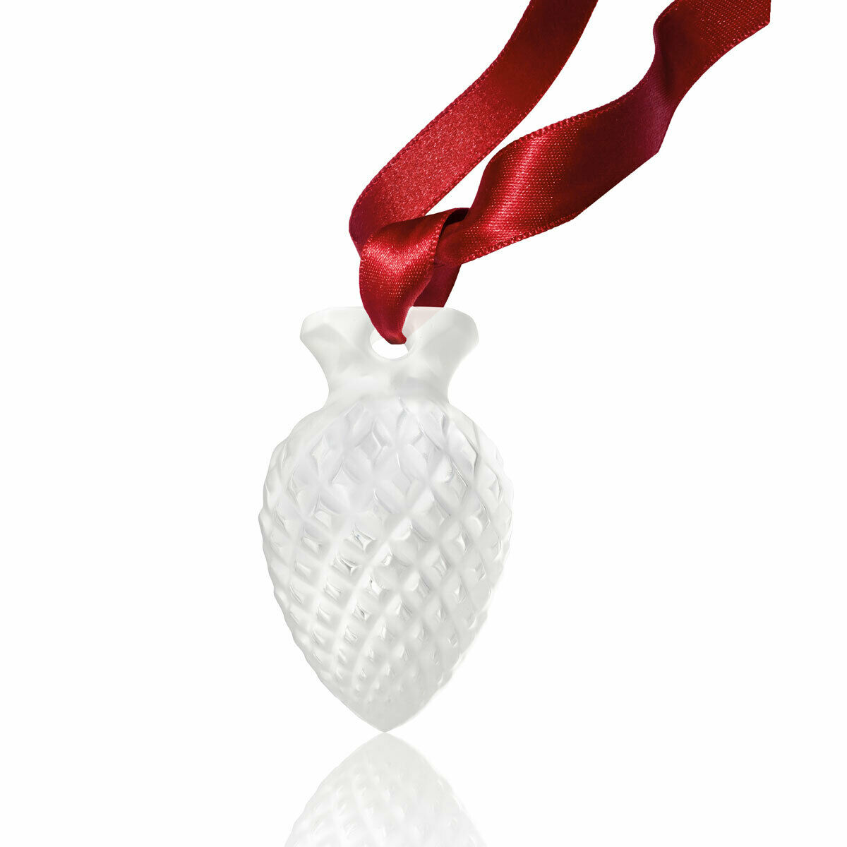 Lalique Crystal 2019 Pine Cone Christmas Ornament Clear #10686000 Brand Nib F/sh