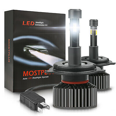 Mostplus 130w 13000lm 4 Sides Led Headlight H4 9003 High/low Beams 6000k Bulbs