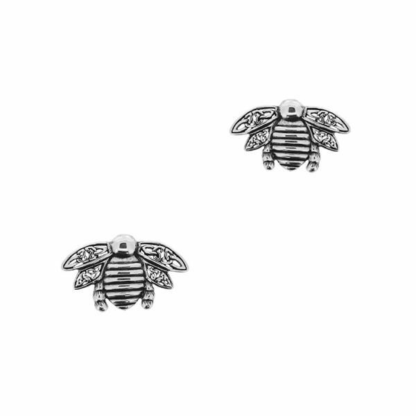 Outlander Inspired Highland Bee Silver Stud Earrings