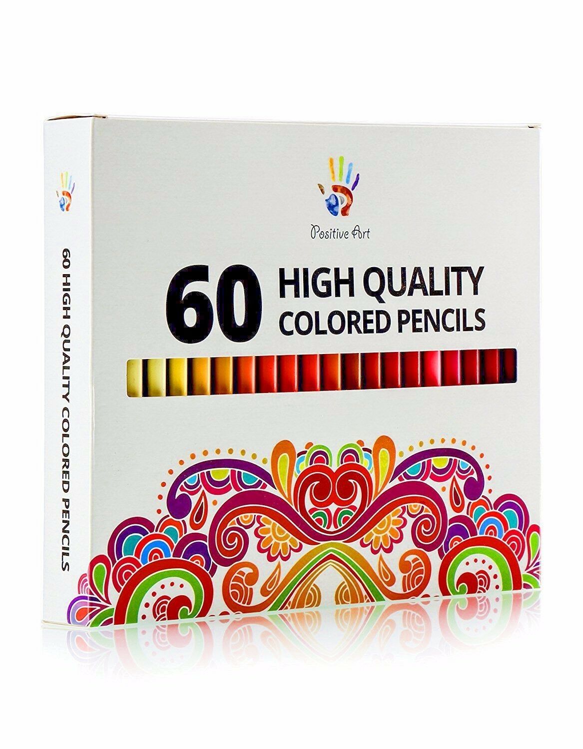 Colored Pencils 60 Unique Colors -positive Art— Perfect For Adult Coloring Books