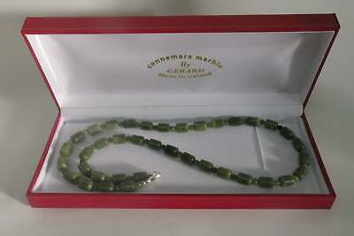 Genuine Connemara Marble Celtic Beaded Necklace Guaranteed Irish D